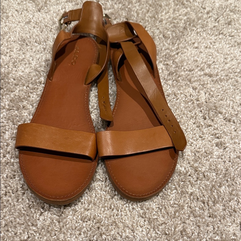 Aldo Tan Leather Sandals